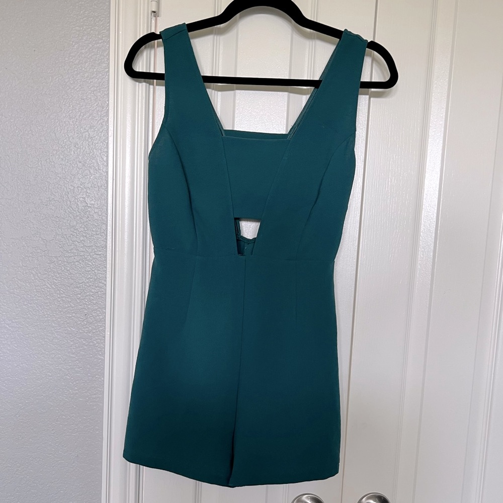 Dark Green Romper; Size small